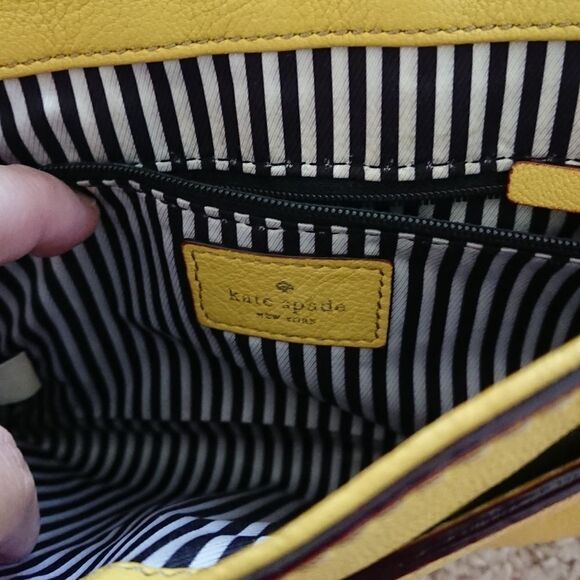 Kate Spade Allen Street Neil Leather Crossboy in Sultan Yellow - Picture 3 of 10